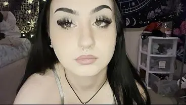 Thumbnail: Goth MILF's Juicy Fat Ass Lingerie Reveal